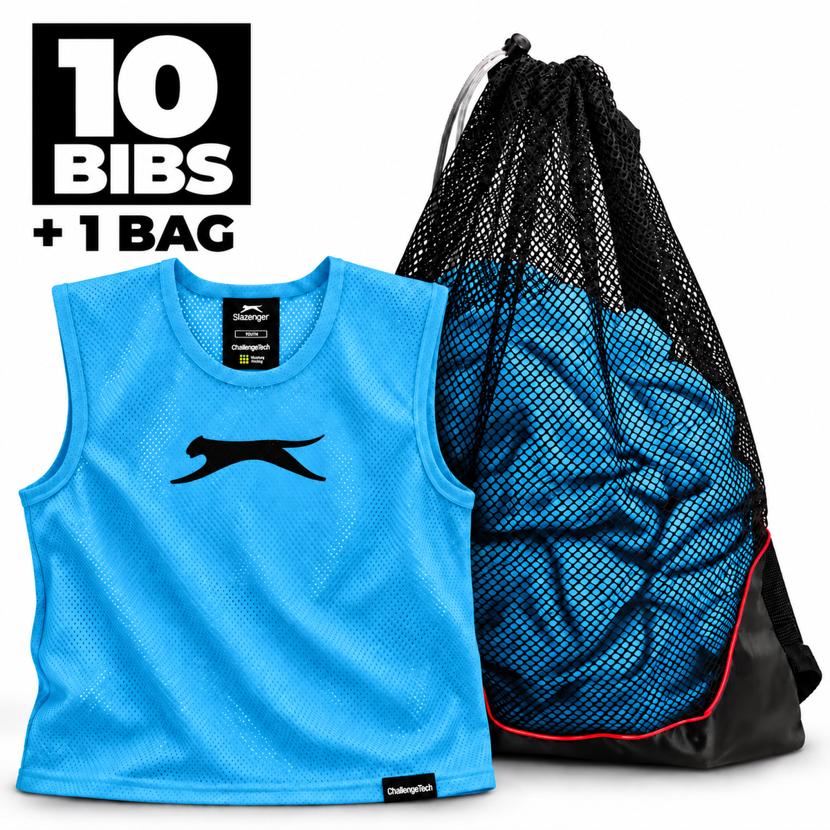 Slazenger Training Bibs - Pack of 10