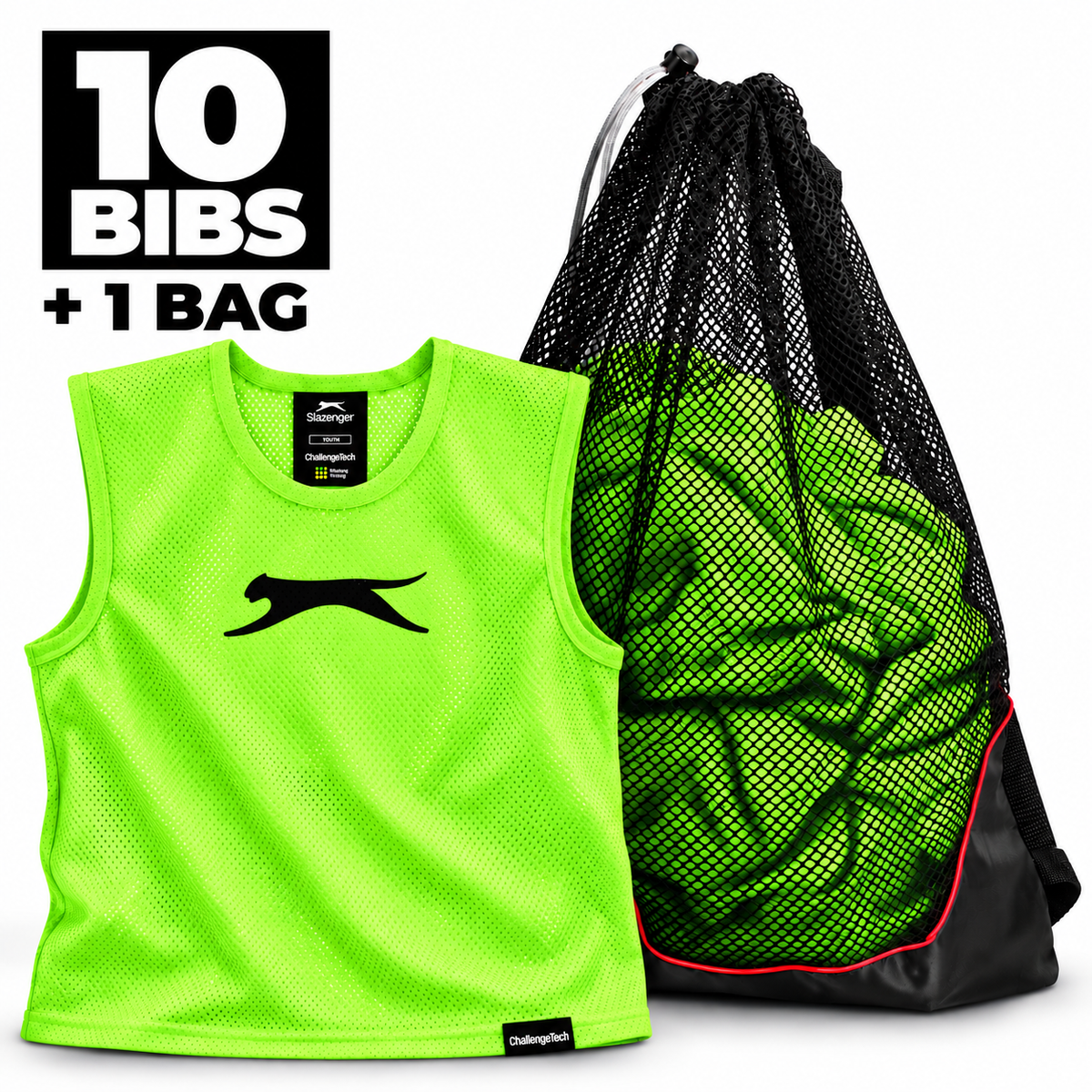 Slazenger Training Bibs - Pack of 10