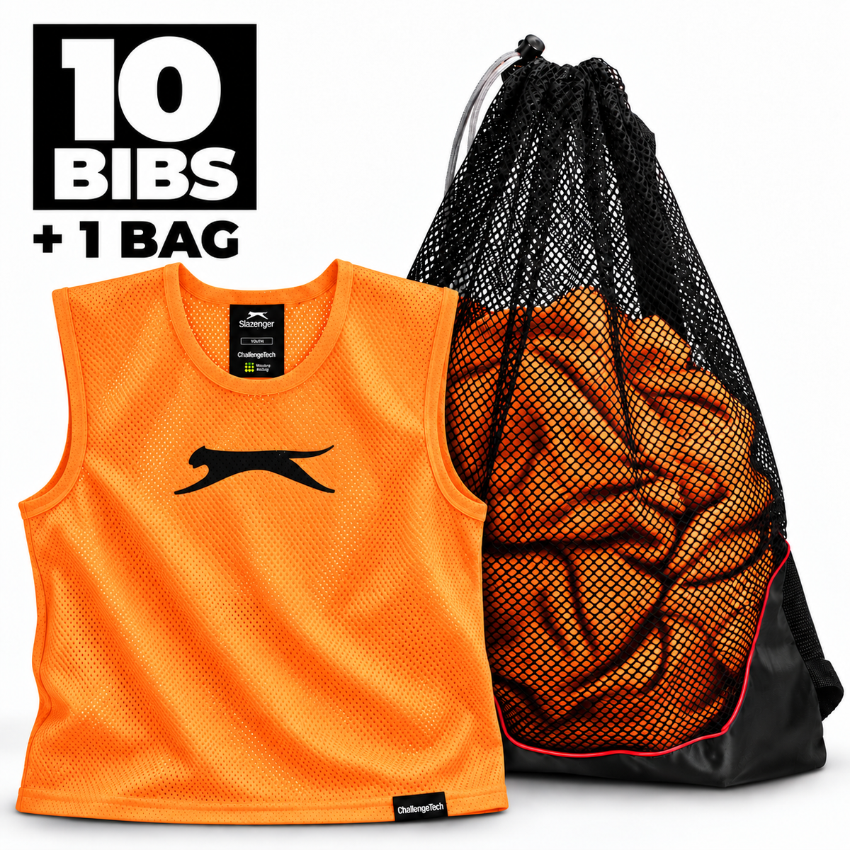 Slazenger Training Bibs - Pack of 10
