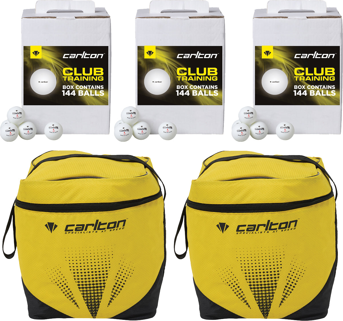 Carlton Table Tennis Ball & Bag Pack