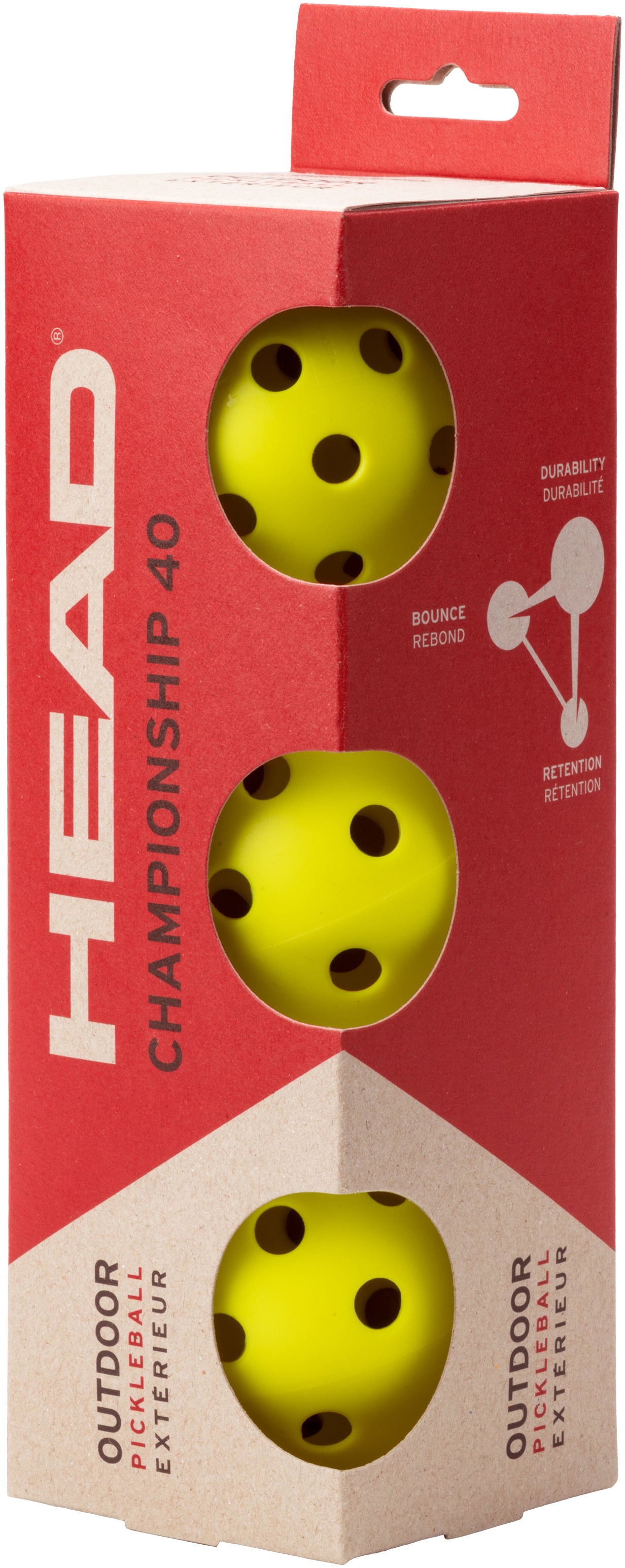 Head Championship Outdoor Pickleballs (Set of 3)