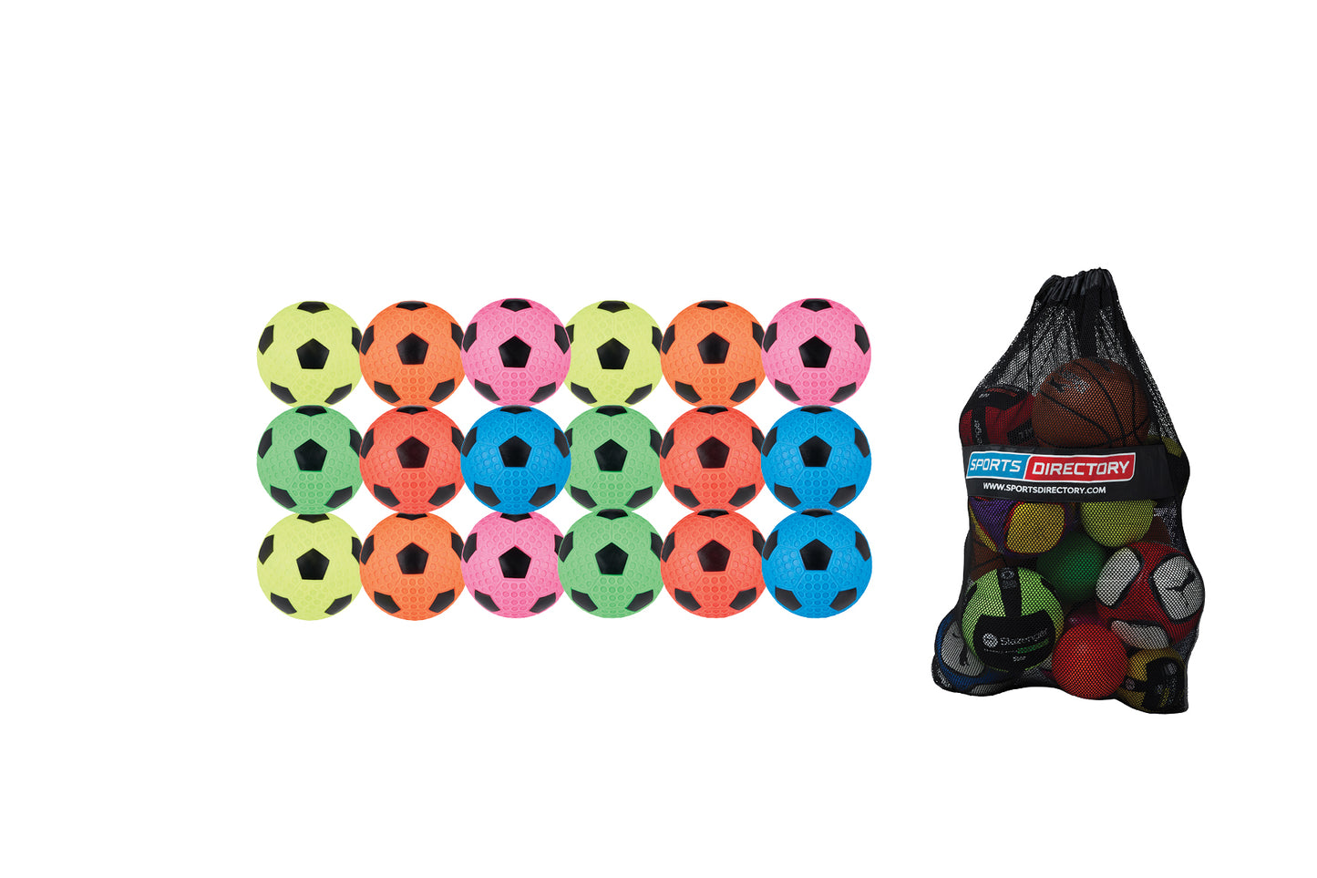 Dimple Soccer Balls - Pack of 18