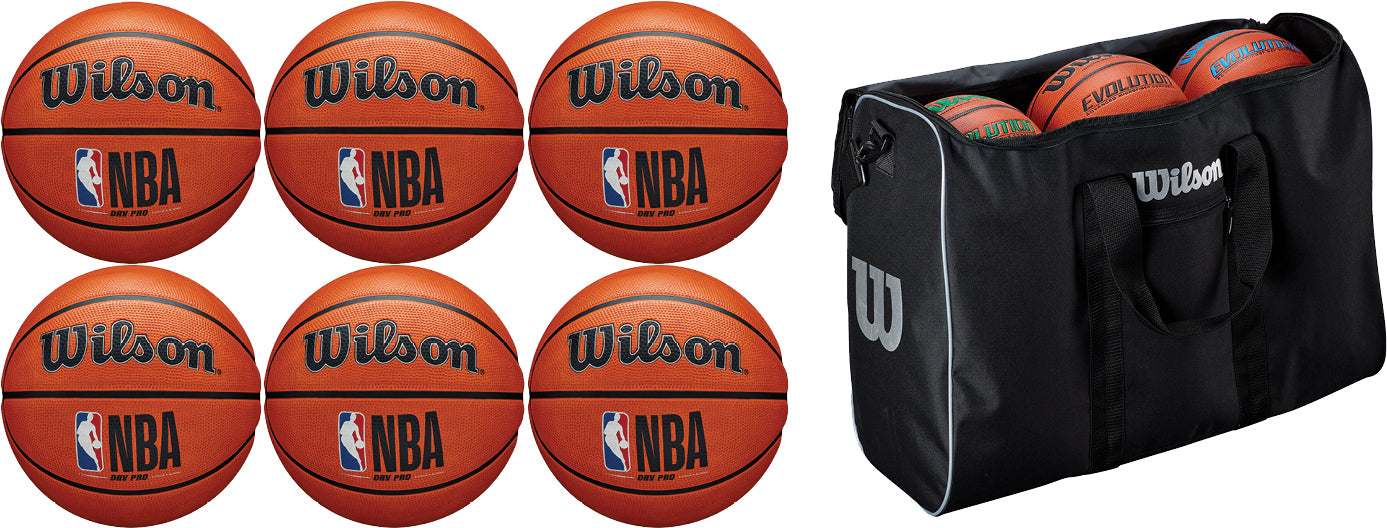 Wilson NBA DRV Pro Basketballs - Pack of 6 – Sports Directory