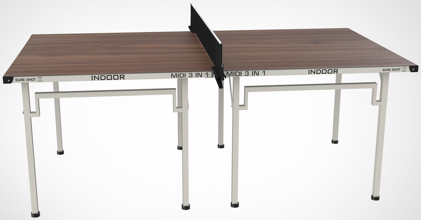 Sure Shot Midi 3-in-1 Indoor Table Tennis Table