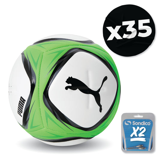 Puma Vitoria Footballs - Pack of 35 with Inflating Needle Adaptors