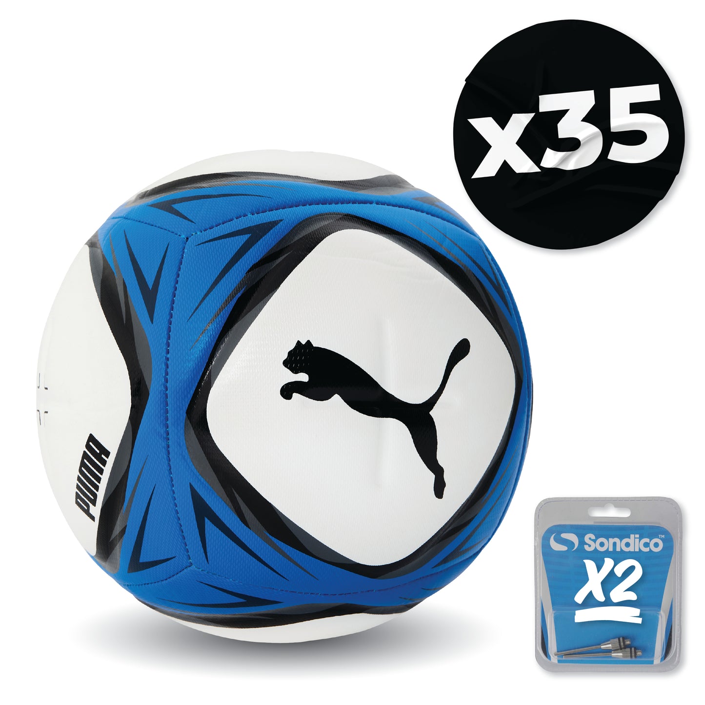 Puma Vitoria Footballs - Pack of 35 with Inflating Needle Adaptors