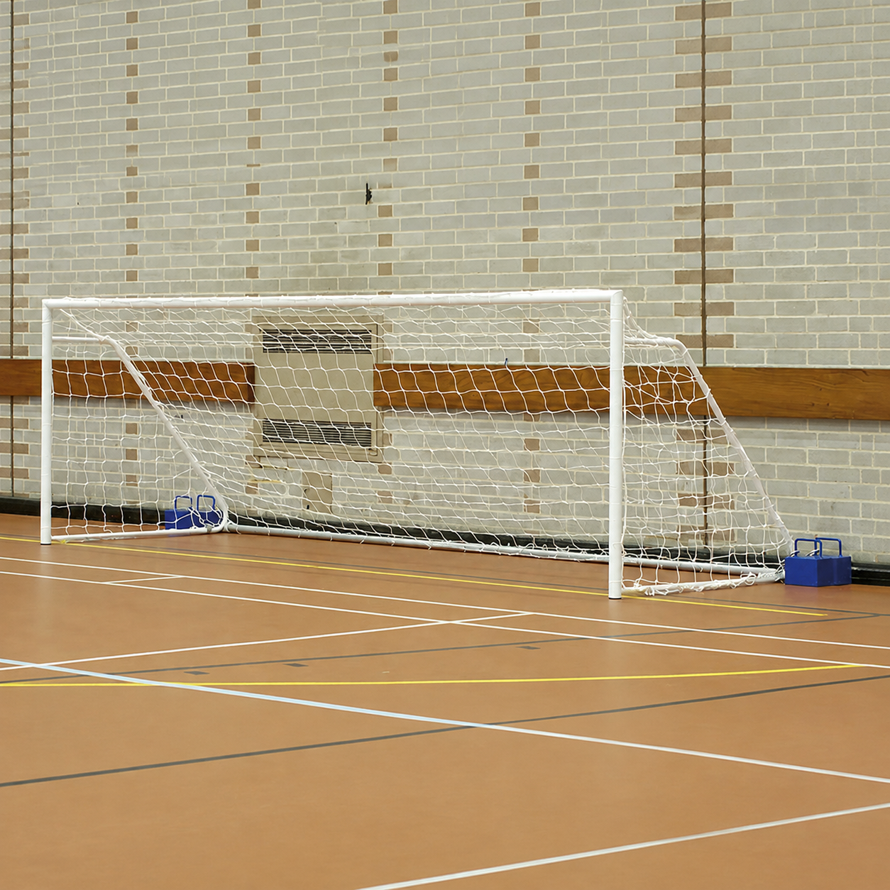 Harrod Fold-away Sports Hall Steel Football Goals (per pair)