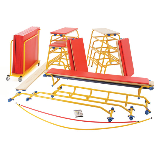 Gym Time Complete Pack, with Mat Set & Trolley