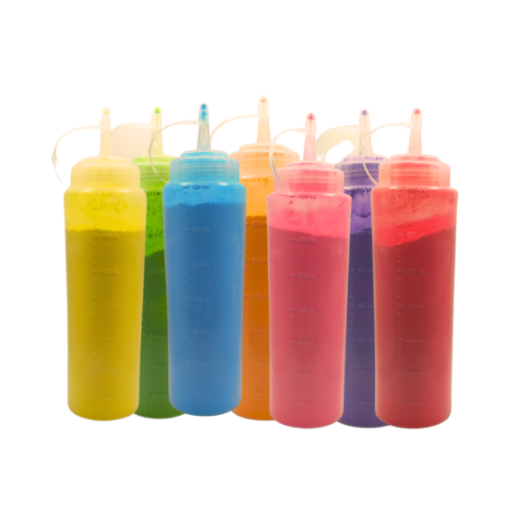Colour Run Squeeze Bottles