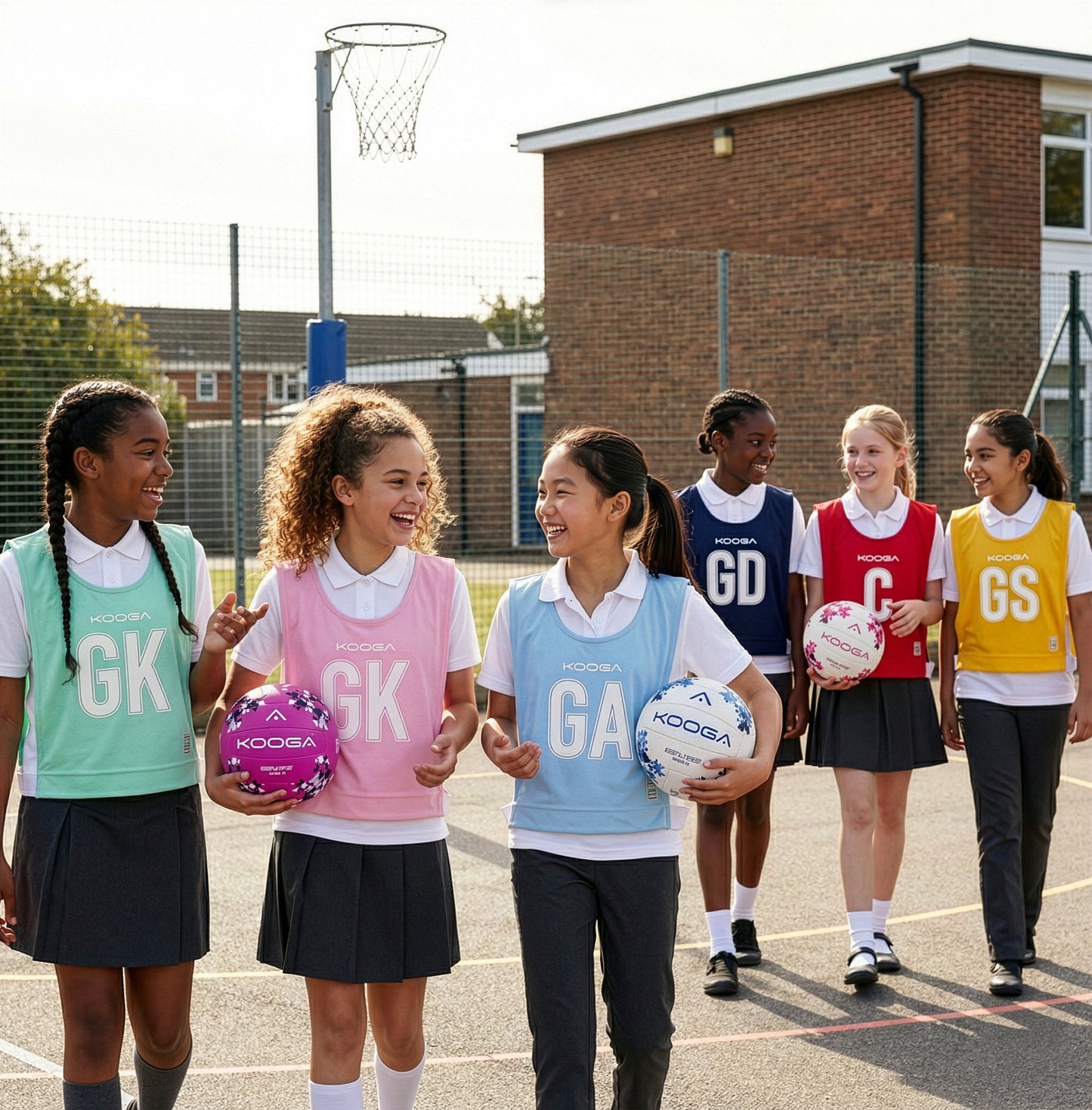 Kooga Netball Training Bibs (Set of 7)