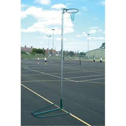 Regulation Green Netball Posts Wheelaway (Per Pair)
